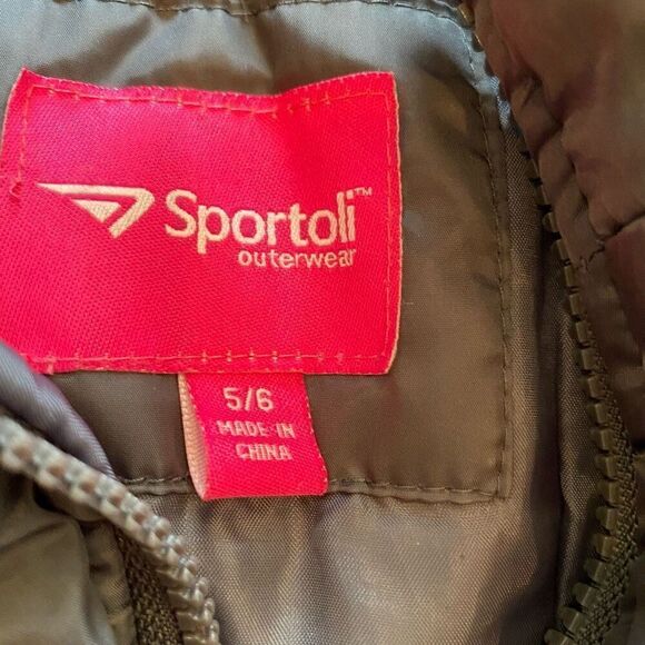 Sportoli Outerwear Long Puffer Black Size 5/6 - Picture 4 of 10